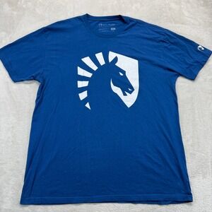 Team Liquid Esports T Shirt Blue Double XL Logo Graphic Tee Men's